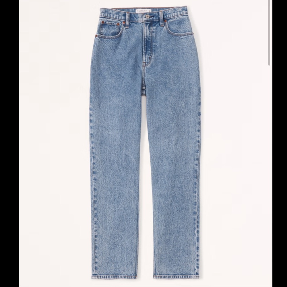 Abercrombie & Fitch curve love ultra high rise 90’s straight jean